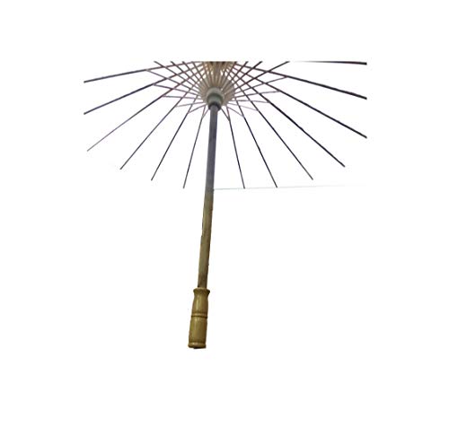 Strategic Sombrilla Parasol Oriental (84 CM) Color Blanco Liso para Bodas, Decoracion, Eventos, Fiestas