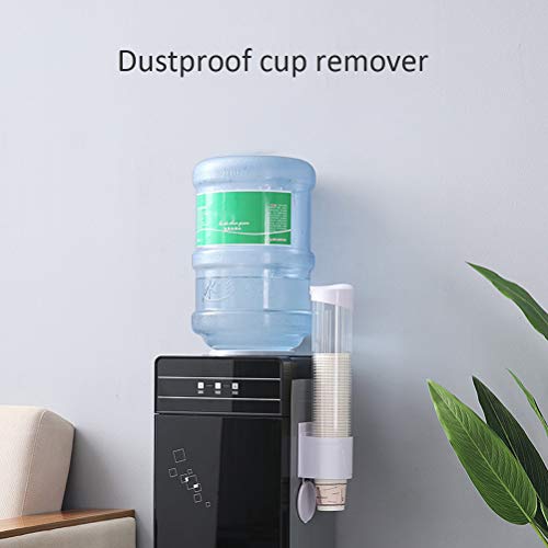 Stylelove Dispensador de Vasos Desechables, dispensador de Vasos montado en la Pared, Organizador de Vasos de plástico o Papel Anti-Polvo, portavasos automático