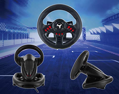 Subsonic - Volant Racing Wheel Universal avec pédalier pour Playstation 4 - PS4 Slim - PS4 Pro - Xbox One - Xbox one S - PS3 [Importación francesa]