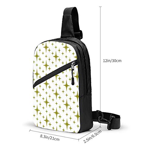 Subway Stars Citric Bloom On White Chest Sling Bag Crossbody Mochila de hombro Casual Daypack Mochila para hombres mujeres Ciclismo al aire libre Senderismo Viajes