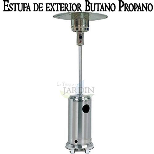 Suinga Estufa Exterior PROPANO BUTANO Acero Inoxidable de Gas butano, propano para terrazas, Jardines, Patios, restaurantes