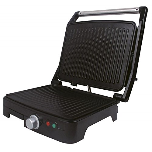 Suinga Panini Grill Profesional 7 Niveles de Temperatura, Parrilla eléctrica, Plancha y sandwichera con Revestimiento de Piedra 35 x 34. 2000W.