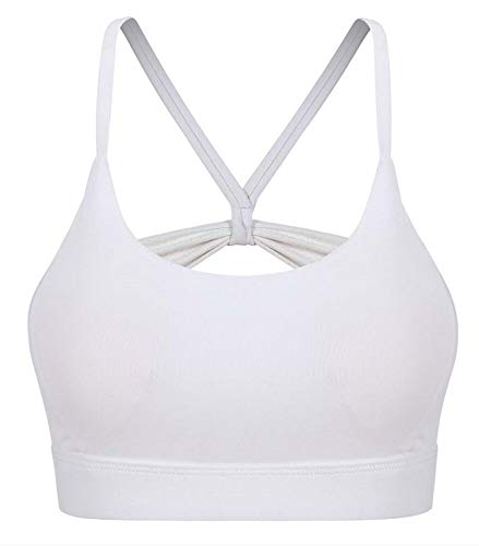 Sujetador Deportivo Mujer Sólido Yoga Top Sujetador Deportivo Mujeres Tank Crop Top Wire Free Fitness Push Up Gym Camisa A Prueba De Golpes Chicas Corriendo Bailando Chaleco De Secado Rápido M Bl