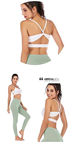 Sujetador Deportivo Mujer Sólido Yoga Top Sujetador Deportivo Mujeres Tank Crop Top Wire Free Fitness Push Up Gym Camisa A Prueba De Golpes Chicas Corriendo Bailando Chaleco De Secado Rápido M Bl