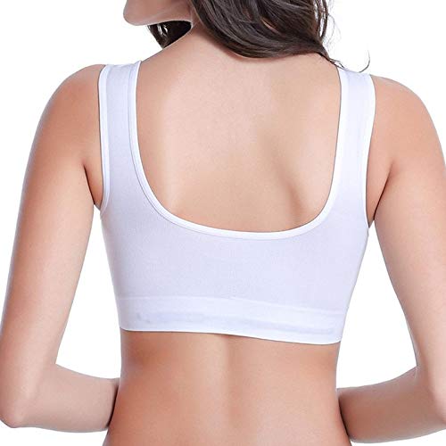 Sujetador Deportivo Mujer Sujetador Deportivo con Espalda En U para Mujer, Fitness, Gimnasio, Correr, Ejercicio De Yoga, Sin Costuras, Sin Cables, Sujetador para Dormir, Yoga, 4XL Carne