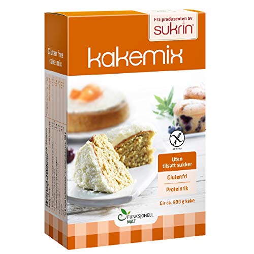 Sukrin Sugar and Gluten-Free Free-From Cake Mix; Low Calorie, Low Carb, Low Fat Deliciously sweet! (270g)