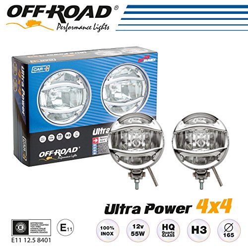 Sumex 3409600 - Juego Faros"Special 4X4 Ns890" Largo, Alcance 165 mm, Cromados