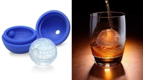 Sungpunet Molde de Silicona Cubo de Hielo Bandeja de Bola para los Fans de Star Wars Fiesta el Tema o 2 Paquetes de Utensilios de Cocina de decoración del hogar