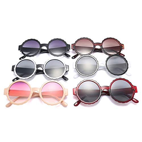 Sunwd Gafas de Sol, Style Round Frame Women Sunglasses Elegant Female Sun Glasses UV400 Eyewear Vintage Lady Shades Oculos De Sol Gafas 06