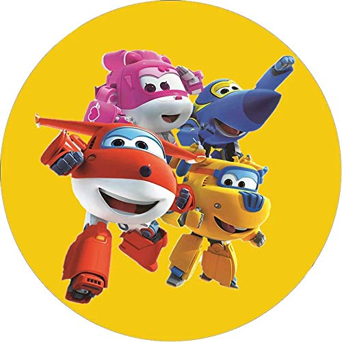 Super Wings Runde Torten Druck Bild auf A4 Fondant Papier