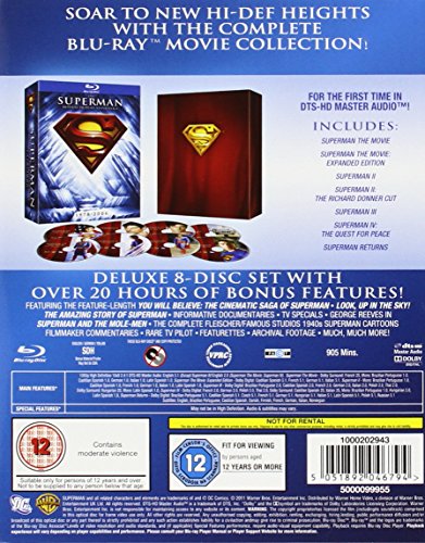 Superman Motion Picture Anthology 1978-2006 (8 Dvd) [Edizione: Regno Unito] [Reino Unido]