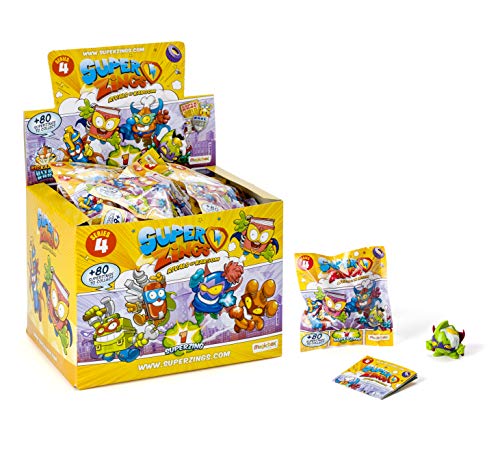 SuperZings - Serie 4 - Display de 50 Figuras Coleccionables (PSZ4D850IN01), con 1 Figura en cada Sobre