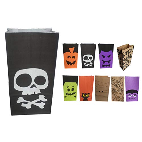 SUPVOX Truco o Trato de Halloween Goody gags Bolsas de Regalo de Papel, Bolsas de Dulces a Favor de Fiesta de 36 Piezas