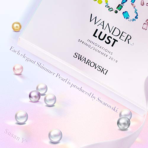 Susan Y regalos para mujer san valentín sólo tu pendientes de plata para mujer con perlas de swarovski bianco joyas cumpleaños aniversario madre esposa hija niña ella su