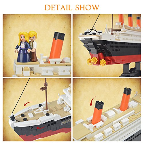 SuSenGo Titanic Building Block Kit 1021 Piezas Ladrillos