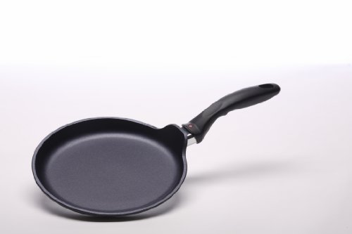 Swiss Diamond 6224i - Sartén para Crepes, 24 cm, Color Negro