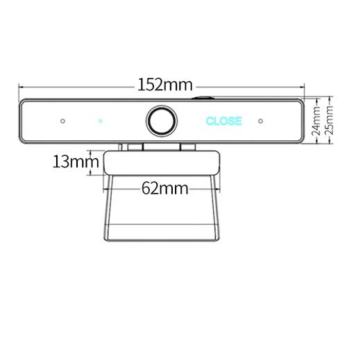 Syczdsxt Webcam de la cámara del ordenador de escritorio de alta definición con la absorción del micrófono, cámara web con micrófono Full HD Webcam Webcam USB streaming webcam for video llamadas webca