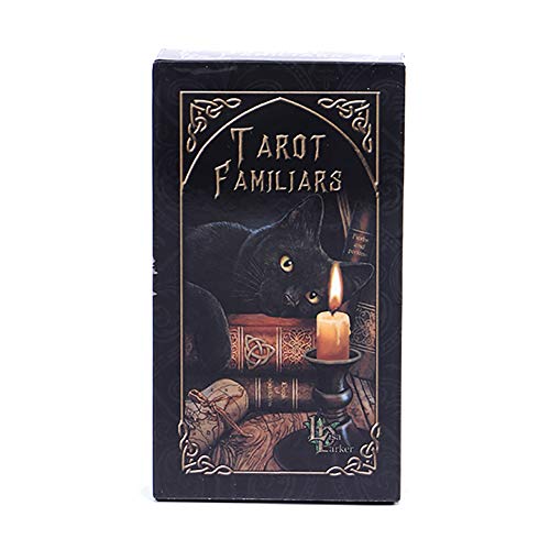 SYJH baraja Tarot Juego De Mesa De Cartas De Tarot Animal, Familiars Magia Portátil con Guía En PDF Jugar Al Póquer