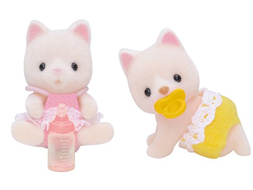 Sylvanian Families - 5082 - Silk Cat Twins Mini muñecas y Accesorios