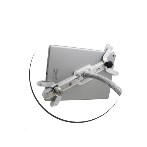 System-S – Soporte Expositor antirrobo con vástago Flexible y Cerradura de Seguridad para Tablet o PC de 10 – 12,6 Pulgadas