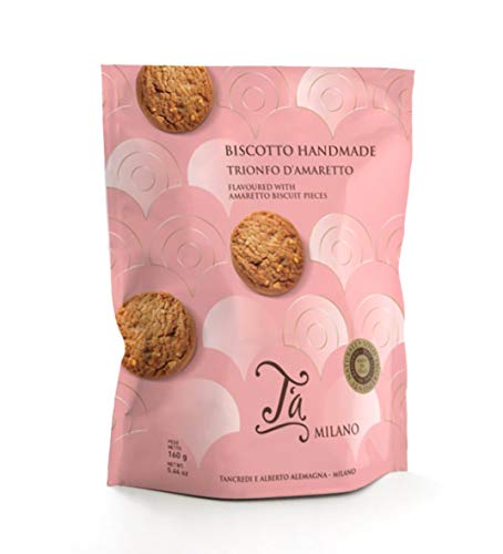 Ta Milano Galletas artesanas de Amaretto - 160 gr (Paquete de 4 Piezas)