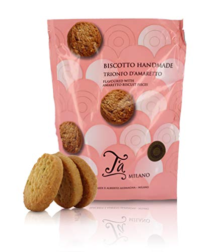 Ta Milano Galletas artesanas de Amaretto - 160 gr (Paquete de 4 Piezas)