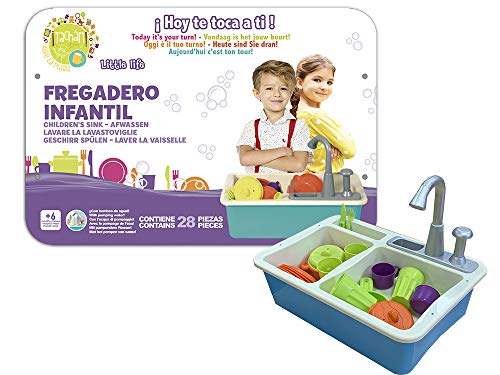 Tachan- Fregadero Infantil con Bomba de Agua, Color Azul (CPA 77877)