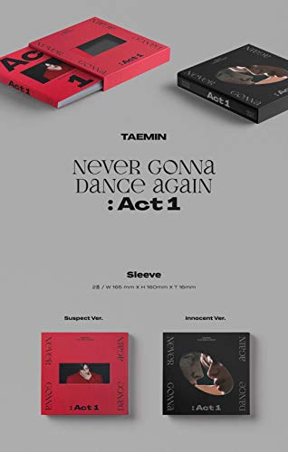 Taemin Shinee – Never Gonna Dance Again: Act 1 (Vol.3) Album+Folded Poster+Extra Photocards Set (B ver)