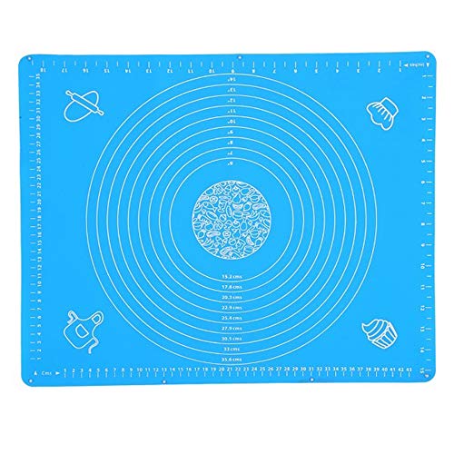 Tapete de Silicona para Hornear con Medidas, 29 * 26cm Espesador de repostería Rolling Mat Bakeware Liners Cooking Mat