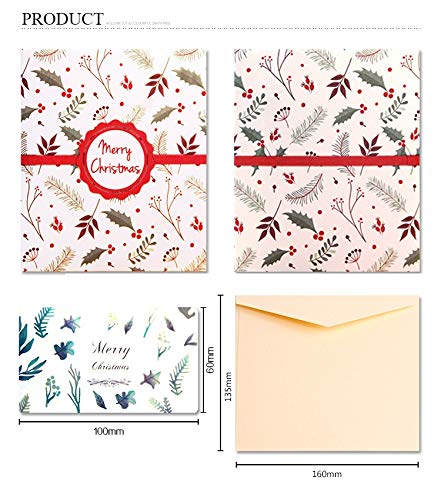 Tarjetas de Navidad, Deesospro® tarjeta 3D pop-up tarjeta de felicitación con hermoso papel cortado, regalo para Navidad, sobres incluidos, tarjeta de regalo de chrismas, Papá Noel