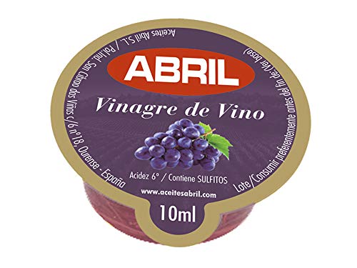 Tarrina Vinagre de Vino Tinto Abril 10 ml - Caja de 150 tarrinas