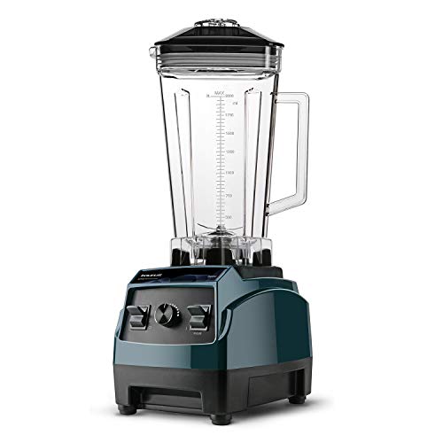 Taurus Active Professional - Batidora de vaso, 1500W, jarra de tritan 2L (Libre de BPA), 6 Cuchillas de acero inoxidable, batidos, smoothies y cremas, con empujador, color azul y negro