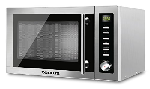 Taurus - Microondas Taurus Laurent-Microondas (900 W, 25 litros capacidad, 14 niveles de potencia, multiples funciones), gris