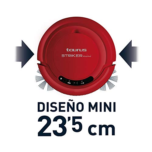 Taurus Striker Mini ASPIRADOR ROBOT, 850 W, 50 Decibelios, Plástico, Rojo