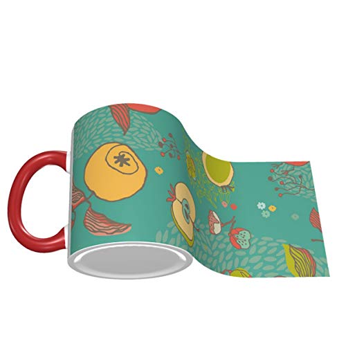 Taza de café Fruit With Bird Taza de cerámica de 11 oz