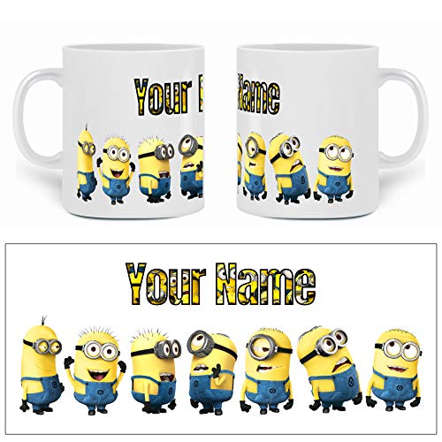 Taza grande con diseño de Minion de 325 ml, personaliza cómo quieres