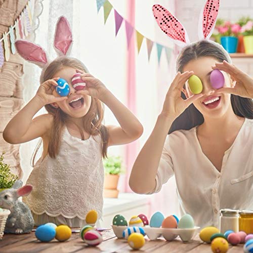 TAZEMAT 4 Unidades Conjunto de Disfraz de Conejo Diadema de Oreja de Conejo Pajarita Cola para Niñas Adultos Disfraz de Conejita Accesorio para Fiestas Pascua Despedida de Soltera Cosplay