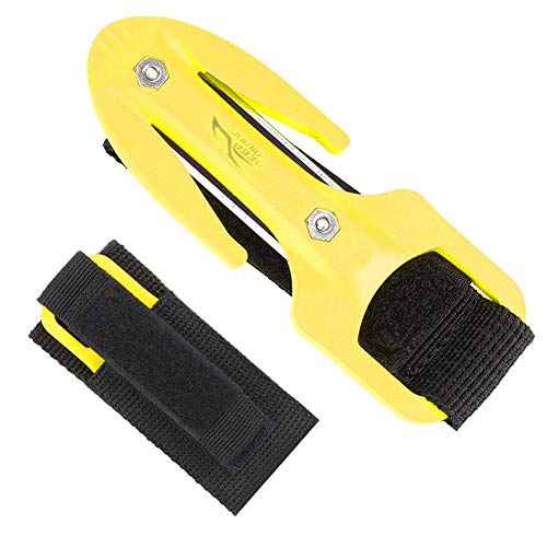 Tbest Cuchillo de Corte de Buceo,Cortador de Buceo Línea de Buceo Mano Cortador ABS Cuchillo de Corte Buceo Secante Cuchillo de Corte de Buceo Equipo de Buceo y Pesca Submarina(Oro)