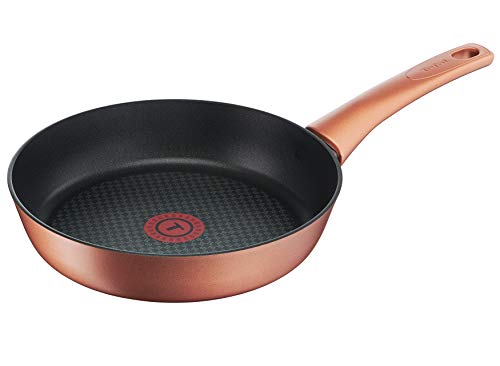 Tefal Chef's Delight G11704 - Cacerola (Alrededor, Sartén Multiuso, Negro, Naranja, Titanium Pro, 175 °C, Aluminio)