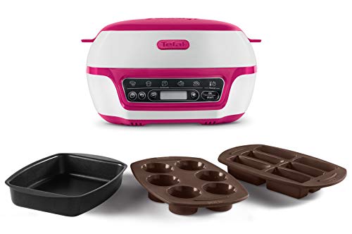 Tefal KD8018 Cake Factory Máquina para hacer pasteles, 1200 W, plástico, blanco/morado