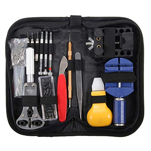 teng hong hui 146Pcs Reloj Profesional de reparación del Destornillador de la Pinza de Bisel alicates Conectividad Herramientas de Repuesto Kit