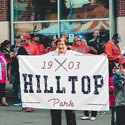 Tengyuntong Bandera de Hilltop Park Bandera Oficial para niños de 3 x 5 pies, Bandera de Excursionistas al Atardecer, Puertas traseras, dormitorios, Fiestas de fraternidades de fútbol universitari