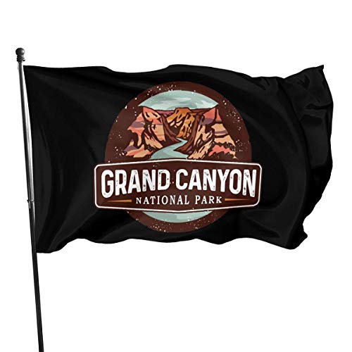 Tengyuntong Banderas Decorativas para jardín del Parque Nacional del Gran Cañón, Bandera Artificial al Aire Libre para el hogar, decoración de jardín, 3 x 5 pies