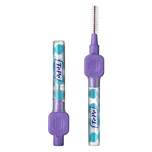 TePe Cepillos interdentales Original / Palillos interdentales / Tamaño 6, diámetro 1,1 mm / pack de 8, color morado