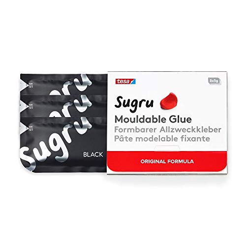 Tesa I000817 - Pegamento Moldeable Sugru (Fórmula Original) Negro (3 Paquetes)