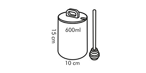 Tescoma Tarro Miel 0,6L con Cuchara Gustito, Multicolor