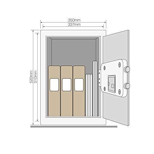 TFB7Q YSEM/520/EG1 Yale YSEM/520/EG1-Caja Fuerte de máxima Seguridad, Profesional, 52 x 35 x 36 cm