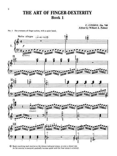 The Art of Finger-Dexterity, Opus 740 for the Piano, Complete (Alfred Masterwork Library)