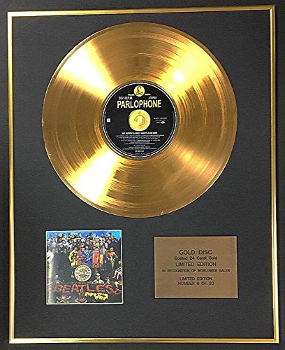 The Beatles – Edición limitada de 24 quilates de oro disco – Sgt Pepper