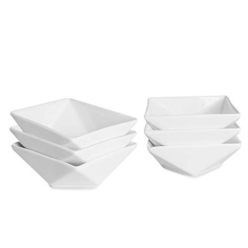 THE CHEF COLLECTION Cuenco de Wonder para salsa y más (juego de 6) pequeño Porcelana blanca 8,8x8,8x3,7 cm